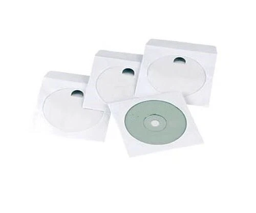 CONF.50 BUSTINE IN CARTA PER CD/DVD-FINESTRA TRASPARENTE EDNET (A/N 64063) nuovo - Immagine 1 di 1