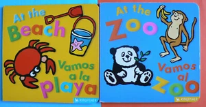 2 Spanische Brettbücher - Am Strand, Im Zoo, Eisvogel LN! Vamos al Zoo, Playa - Bild 1 von 6