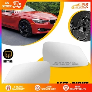 Mirror Glass Heated Passenger Driver Side For 2012-2021 BMW X1 i3 328i 320i - Picture 1 of 17