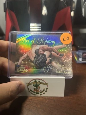 Gilbert Burns Art Of Fighting 2024 Topps UFC Gold Label AOF-12 - Image 1 of 2