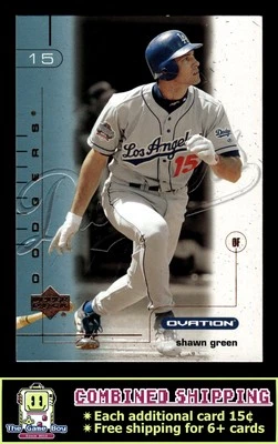 2002 Upper Deck Ovation #42 Shawn Green Los Angeles Dodgers - Image 1 of 2