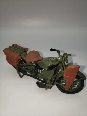 Harley Davidson JDH doble cámara Maisto 1:18 1928, verde militar, Foto 1 de 4