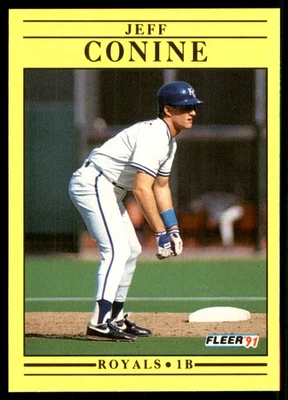Jeff Conine 1991 Fleer #553 Royals MLB LEER ENVÍO GRATUITO AutographDen Foto 1 de 2