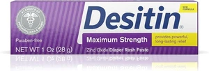 Desitin Maximum Strength Baby Diaper Rash Cream with 40% Zinc Oxide, Travel... - Picture 1 of 9