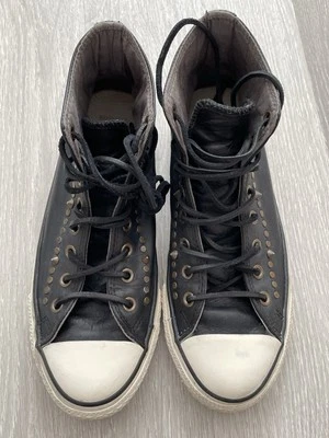 Converse Chucks JOHN VARVATOS All Star, UNISEX, Leder, Schwarz, EUR 42, UK 8,5 - Bild 1 von 4