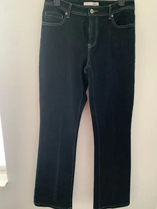 Chico's Platinum Damenjeans Größe 1 gerades Bein Baumwollmischung lässig weich adrett - Bild 1 von 15