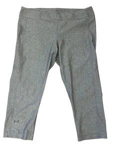 Women’s Under Armour Leggings Size Large Grey Compression - Picture 1 of 8