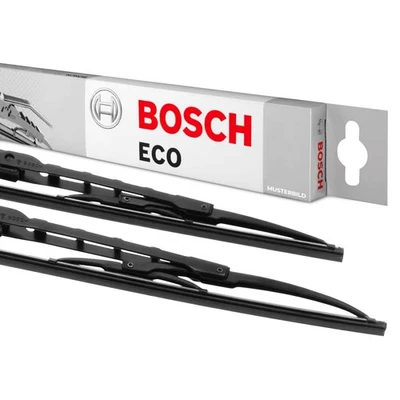 Bosch Eco Set Tergicristalli Spazzole Tergicristallo Anteriori per VW Polo Coda spiovente (6N1) - Immagine 1 di 4