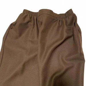 Vintage Y2K Alfred Dunner Women's Size 16 Wide Brown Polyester Skirt 2 Pockets - Picture 1 of 9