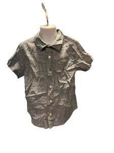 Cat And Jack Boys Blue Button Up Shirt XS 4/5 - Picture 1 of 3