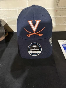 VIRGINIA CAVALIERS TAILLIERTE KAPPE MÜTZE GRÖSSE MEDIUM NEU TOP OF THE WORLD - Bild 1 von 4