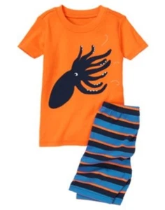 GYMBOREE SLEEPWEAR GIANT SQUID 2pc PAJAMAS GYMMIES 6 12 18 24  2T 3 5 6 7 8 10 - Picture 1 of 1