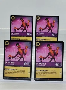 Disney Lorcana Dr. Facilier - Remarkable Gentleman 39/204 The First 4 Cards Set - Picture 1 of 1