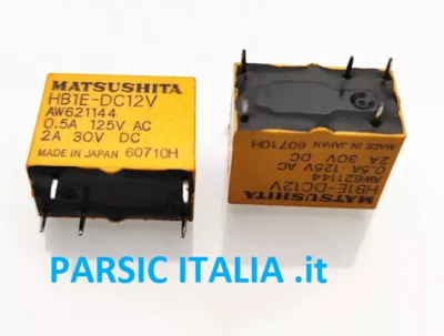 MATSUSHITA, NAIS, PANASONIC HB1E-DC12V MATSUSHITA NAIS RELAY HB1EDC12V Power Relay 5 PIN 12V 2A AW621144