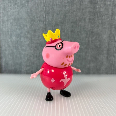 Peppa Pig King Royal Crown Daddy Pig 2.5" Inch Figure Jazwares Cover