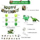 Banner Foil Balloons Set Dinosaur Birthday Party Supplies Dino Themed Party