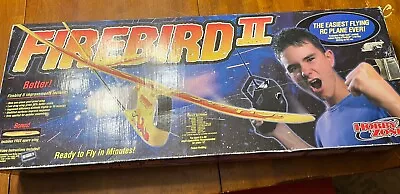 Vintage Hobby Zone 2002 FIREBIRD II 2 RC Remote Control Airplane Flames As Is - Image 1 of 4