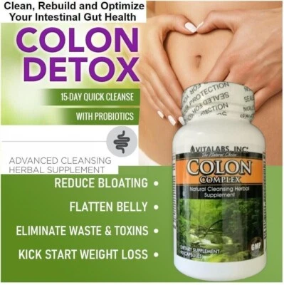 Colon Cleanse Detox Flush Digestion Digestive Cleanser Bowel Bloating Support - Image 1 of 4