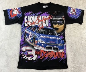 Vintage AOP Dale Earnhardt The Dominator T-Shirt Double Sided Size Men’s Medium - Picture 1 of 14
