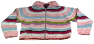 GIRL STAR Kinder Baby Strickjacke GR 92 Pullover Jacket Rosa Bunt Jacke NEU GIRL - Foto 1 di 1