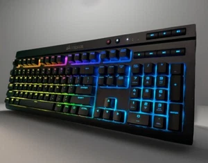 CORSAIR K68 RGB Backlit Mechanical Gaming Wired Keyboard Cherry MX Red Switch - Picture 1 of 14