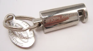 VTG FORD EXPLORER KEY CHAIN RING POSTAGE GUARANTEED TAG LATHRUP VILLAGE - Picture 1 of 4