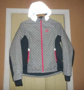 Nike Running Girls Reflective Hooded Jacket - SIZE XL - LOTS OF PHOTOS - GRAY - Picture 1 of 12