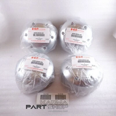 Tapa central de rueda cromada 4 piezas Suzuki Vitara Escudo Sidekick Jimny Samurai Sierra Foto 1 de 4