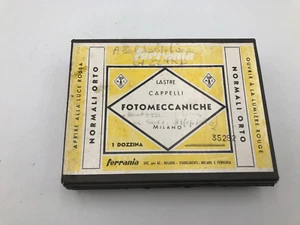 16 vecchie Lastre impresse Cappelli  normali orto Ferrania con scatola originale - Imagen 1 de 3