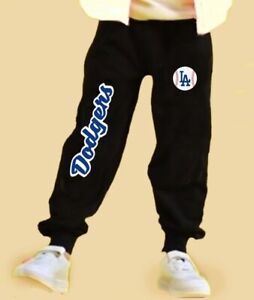 Los Angeles Dodgers Toddler Joggers Sweatpants black Sizes 3T-5T