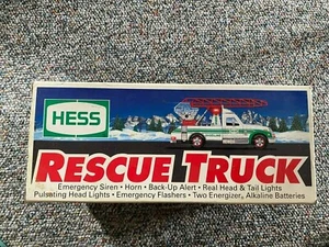 1994 HESS RESCUE TRUCK NEW IN BOX - Picture 1 of 2