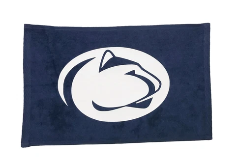Penn State Nittany Lions Head Navy Rally Towel White Logo 11" x 18" 100% Cotton Cover