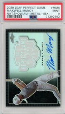 2020 Leaf Perfect Game National Showcase Black /4 Maxwell Muncy PSA 9 Auto