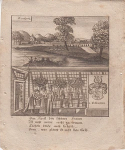 Aranjuez Madrid España España Orig Grabado en Cobre 1830 Diario Cituano - Imagen 1 de 1