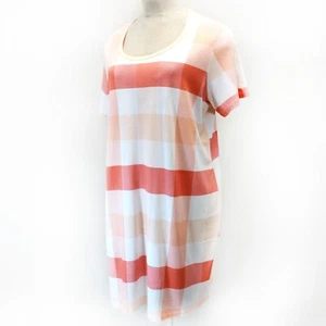 Avenue Catherines Plus Pink Plaid Mother's Day Nightgown Sleep Shirt 22/24 - Picture 1 of 8