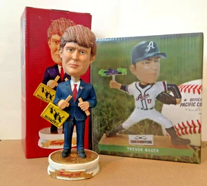 Donald Trump stop immigrazione illegale Bobblehead e Trevor Bauer 2017 SGA - Foto 1 di 2