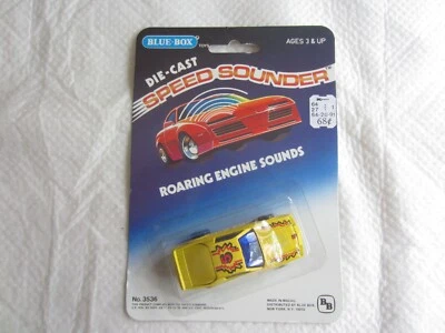 Vintage Blue Box Speed Sounder #3536 Yellow Flame Car #5 NIP - Image 1 of 3