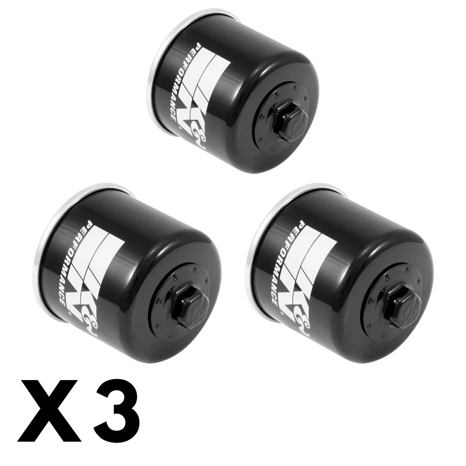3 Pack K&N Oil Filter for Suzuki SV650S ABS 2007-2014 - Image 1 of 1