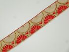3.4cm - 34mm Wide Jacquard Trim By Yards Lace Ribbon Embroidered Braide JT100
