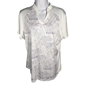 Grand Slam Performance Women’s Sz XL Short Sleeve Golf Top Geometric Print - Picture 1 of 7