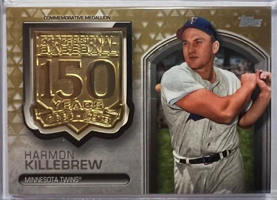 2019 Topps Update 150th Anniversary Medallions Gold #AMMHK Harmon Killebrew - Image 1 of 2