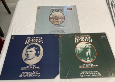 Vintage Vinyl 3 LP Lot SONGS OF ROBERT BURNS JEAN REDPATH Vol 2,4,5 w/ inserts  — 第 1/4 张图片