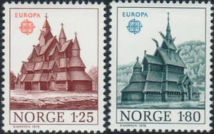Norway #Mi769-Mi770 MNH 1978 Europa CEPT Architecture [727-728] - Picture 1 of 1