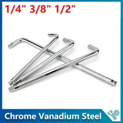 1/4" 3/8" 1/2" Drive L Sharp Socket Breaker Extension Bar Wrench L-Handle CR-V - Image 1 of 4