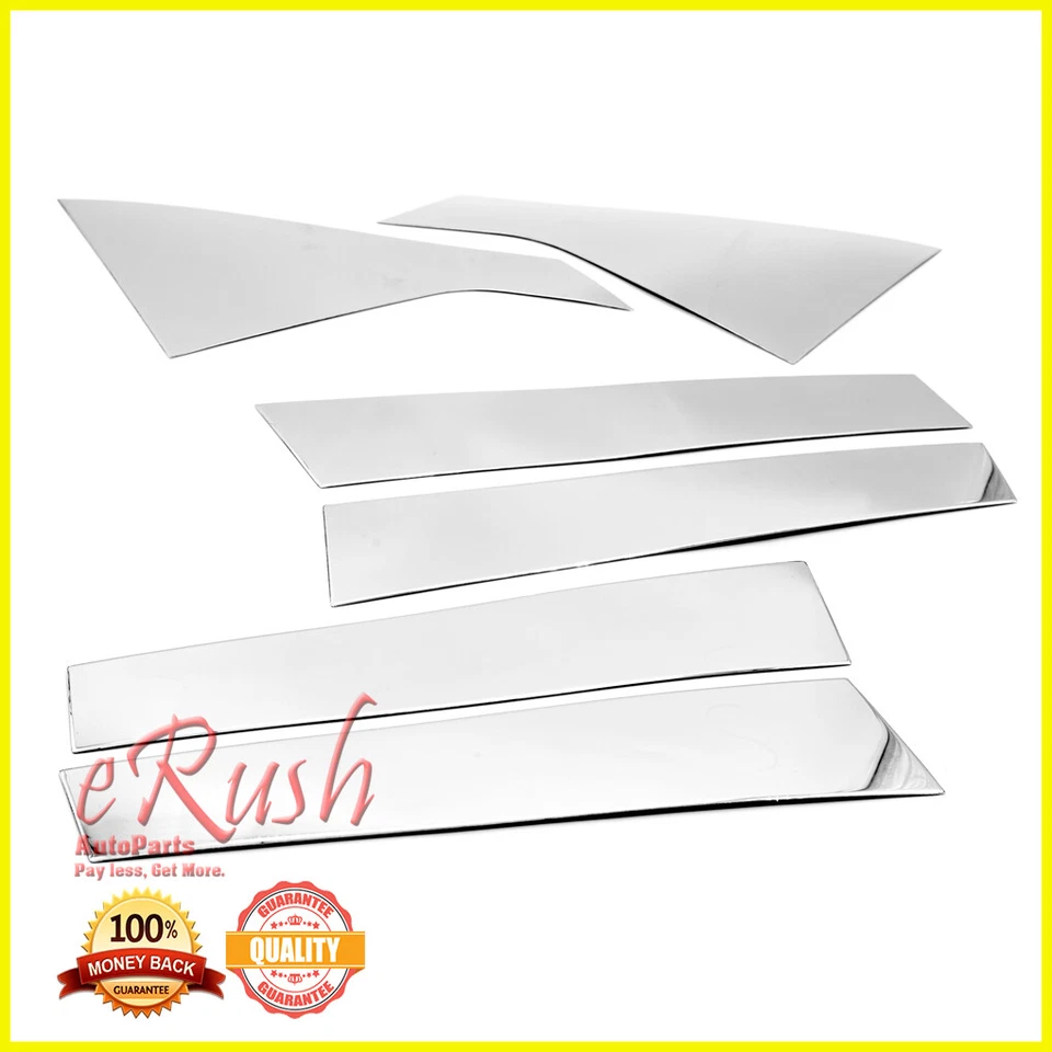 PARA CHEVY TRAVERSE 2009-2017 CROMO PILAR B 6 PIEZAS POSTE PILAR ACERO INOXIDABLE Foto 1 de 1