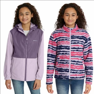 Eddie Bauer Girls Youth 3 In 1 Jacket Medium 10/12 - Pastel Purple - Picture 1 of 3