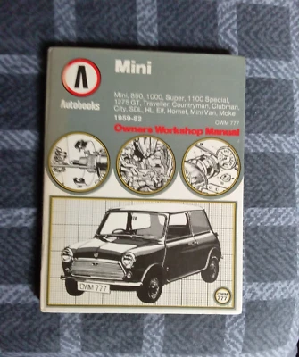 Mini 1959-82 Autobook (Owners workshop manual) OWM777 by Autobooks Hardback - Image 1 of 4