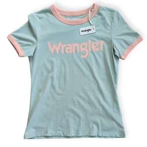 Wrangler Surf Spray Ringer T-shirt - Size M - BNWT - Picture 1 of 5