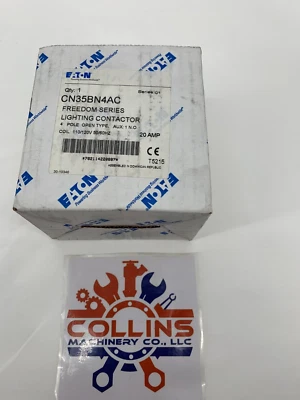 Eaton CN35BN4AC Freedom Series Lighting Contactor 4P 20A 110/120V Coil 1N.O. Aux - Image 1 of 4