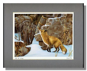 Red Fox Old Winery framed commemorative print Herbert Pikl Ontario free p&p UK - Picture 1 of 2